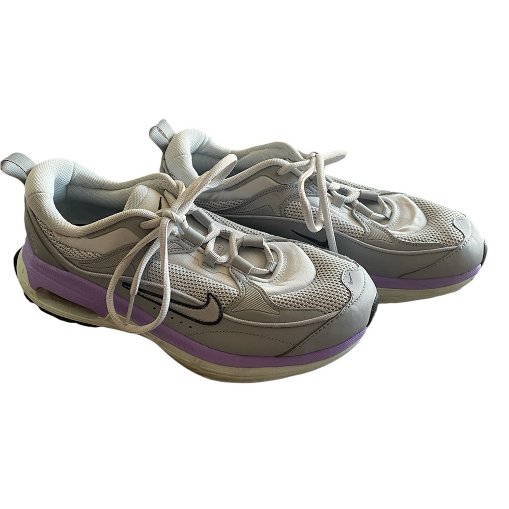 Nike Air Max Bliss Gray & Purple Running Shoes Sneakers, Women’s 10